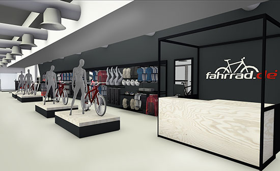 Shop Fahrrad.de - Figo GmbH - Shopdesign, Shopkonzepte, Bauleitung, Projektmanagement Shop Fahrrad.de - Figo GmbH - Shopdesign, Shopkonzepte, Bauleitung, Projektmanagement