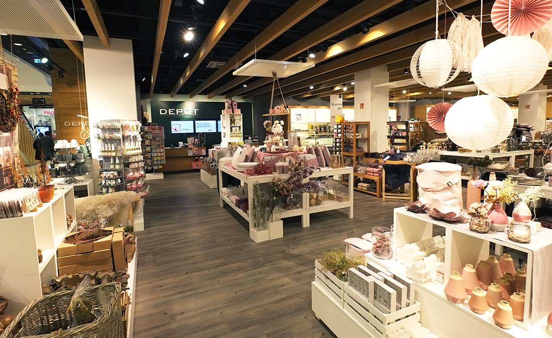 depot - Referenz der Figo Gmbh, Shopdesign, Shopkonzeption, Projektleitung und Bauleitung