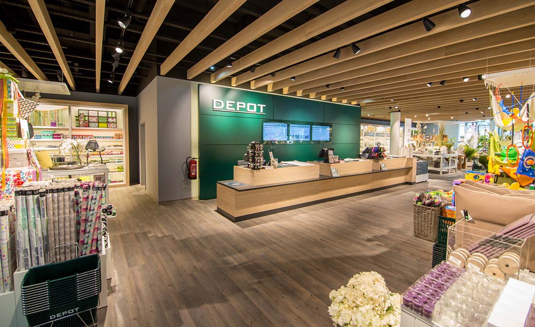 depot - Referenz der Figo Gmbh, Shopdesign, Shopkonzeption, Projektleitung und Bauleitung