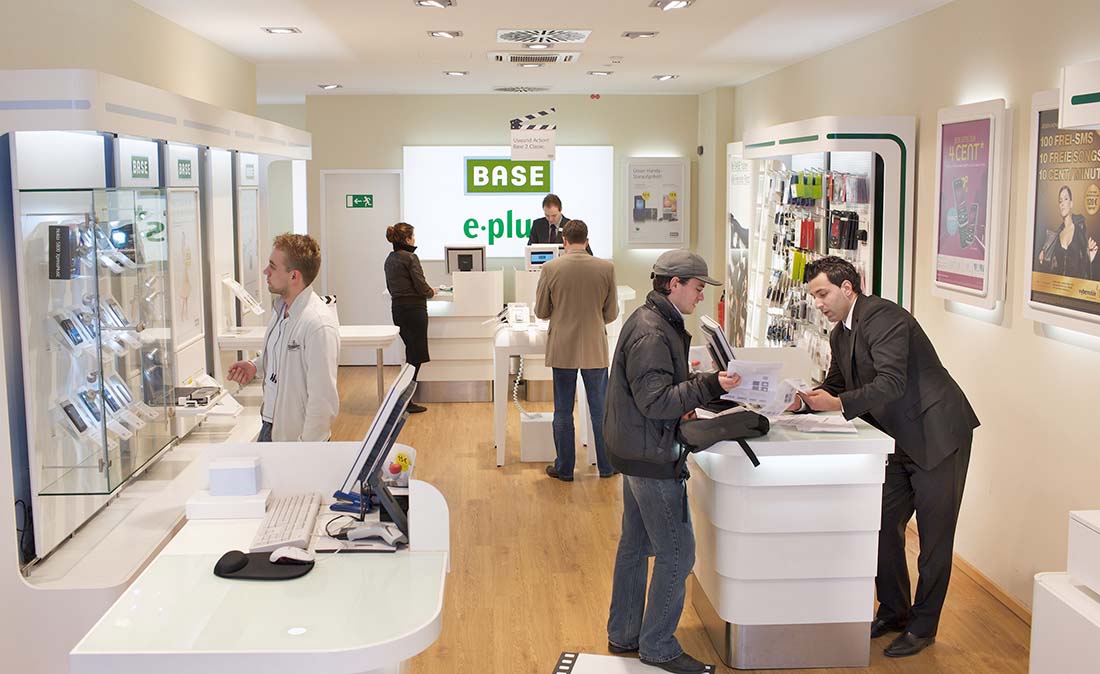 eplus_base - Referenz der Figo Gmbh, Shopdesign, Shopkonzeption, Projektleitung und Bauleitung