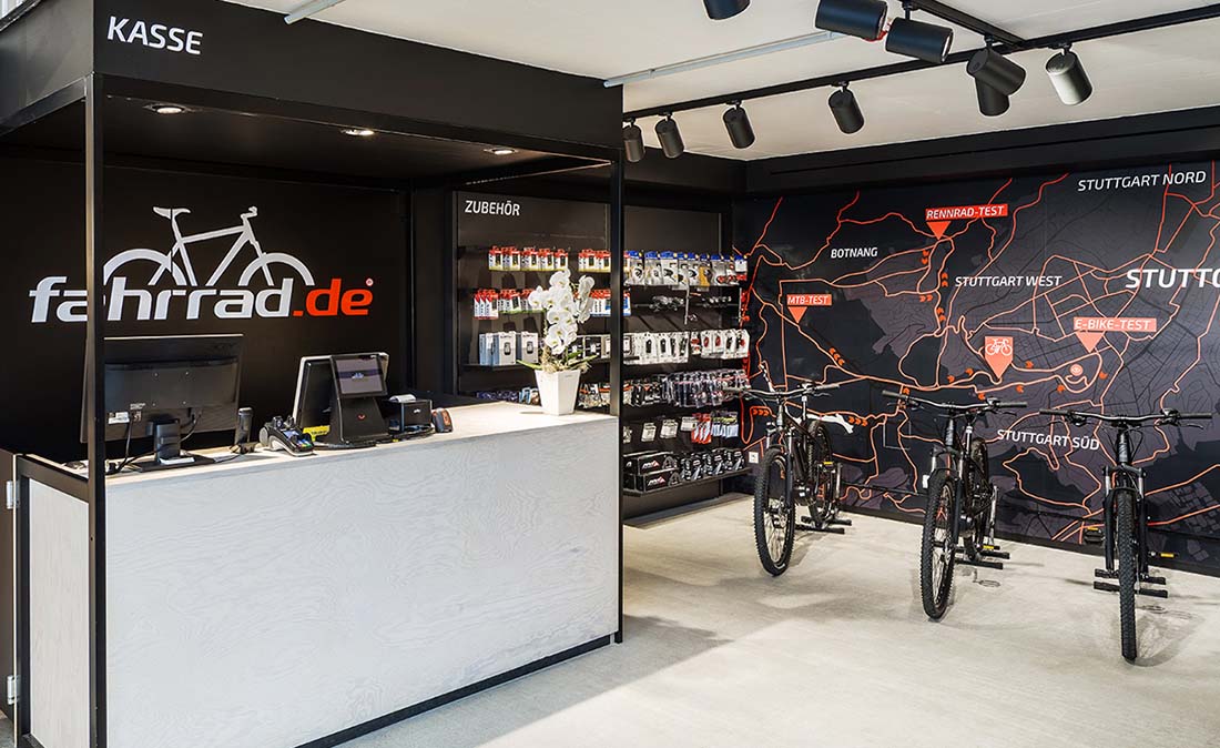 Fahrrad.de - Referenz der Figo Gmbh, Shopdesign, Shopkonzeption, Projektleitung und Bauleitung