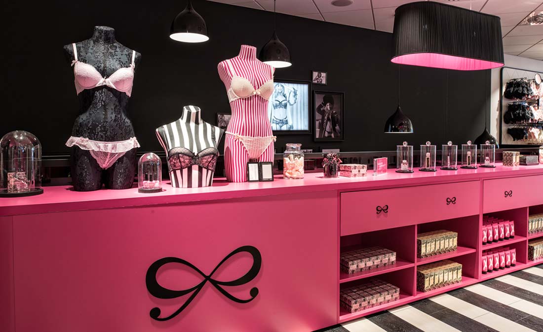 hunkemöller - Referenz der Figo Gmbh, Shopdesign, Shopkonzeption, Projektleitung und Bauleitung