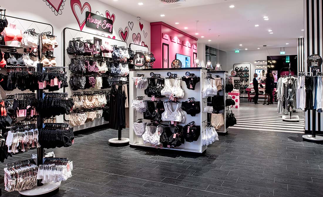 hunkemöller - Referenz der Figo Gmbh, Shopdesign, Shopkonzeption, Projektleitung und Bauleitung