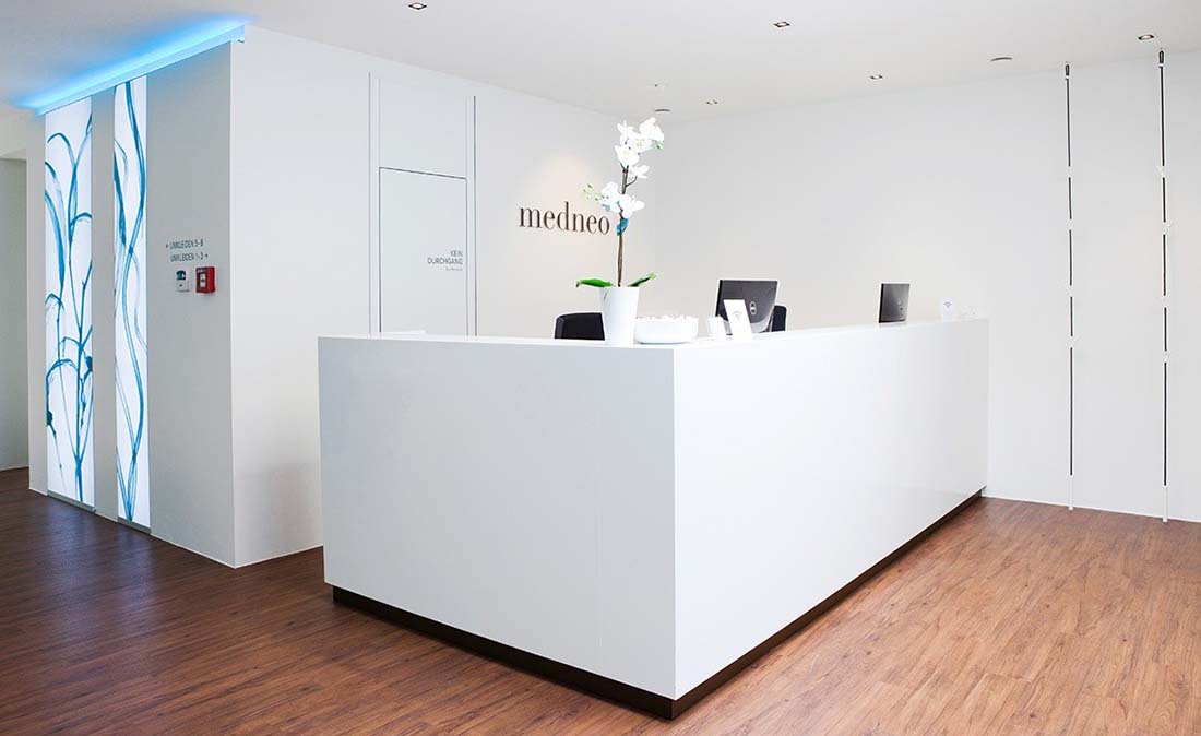 medneo - Referenz der Figo Gmbh, Shopdesign, Shopkonzeption, Projektleitung und Bauleitung