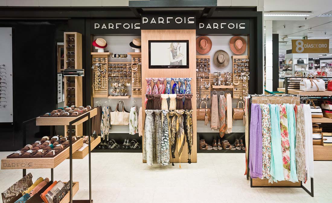 parfois - Referenz der Figo Gmbh, Shopdesign, Shopkonzeption, Projektleitung und Bauleitung