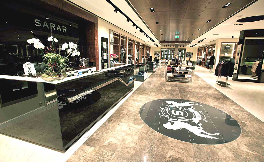 sarar - Referenz der Figo Gmbh, Shopdesign, Shopkonzeption, Projektleitung und Bauleitung