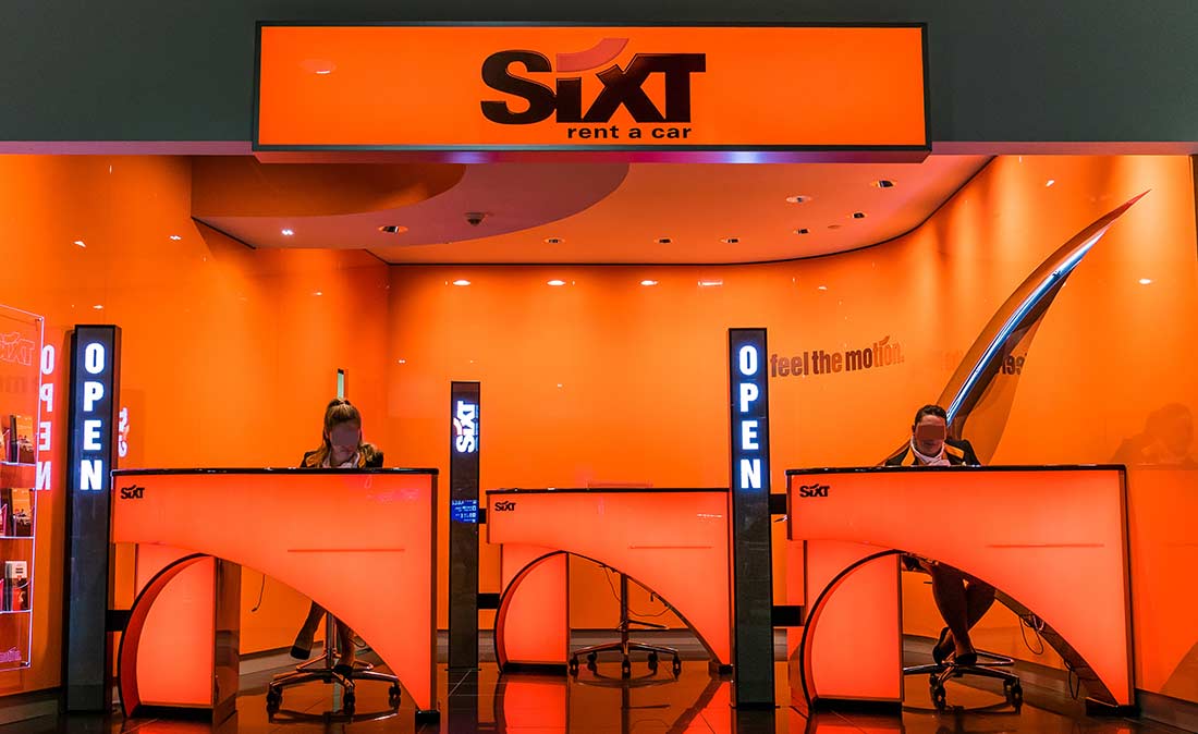 Sixt Showroom - Referenz der Figo Gmbh, Shopdesign, Shopkonzeption, Projektleitung und Bauleitung