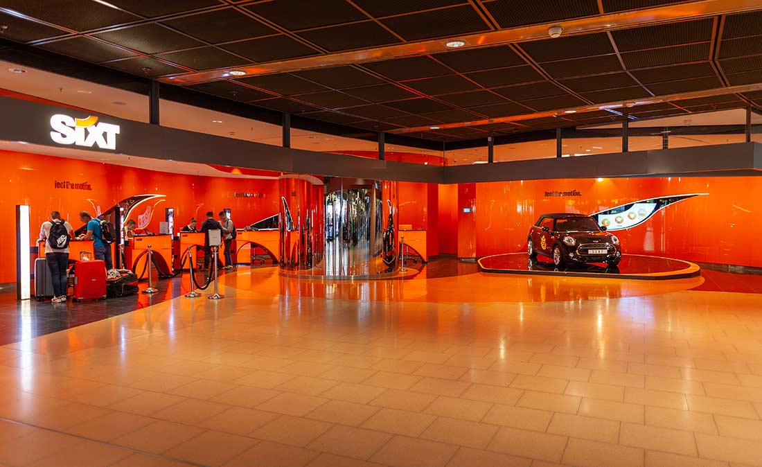 Sixt Showroom - Referenz der Figo Gmbh, Shopdesign, Shopkonzeption, Projektleitung und Bauleitung