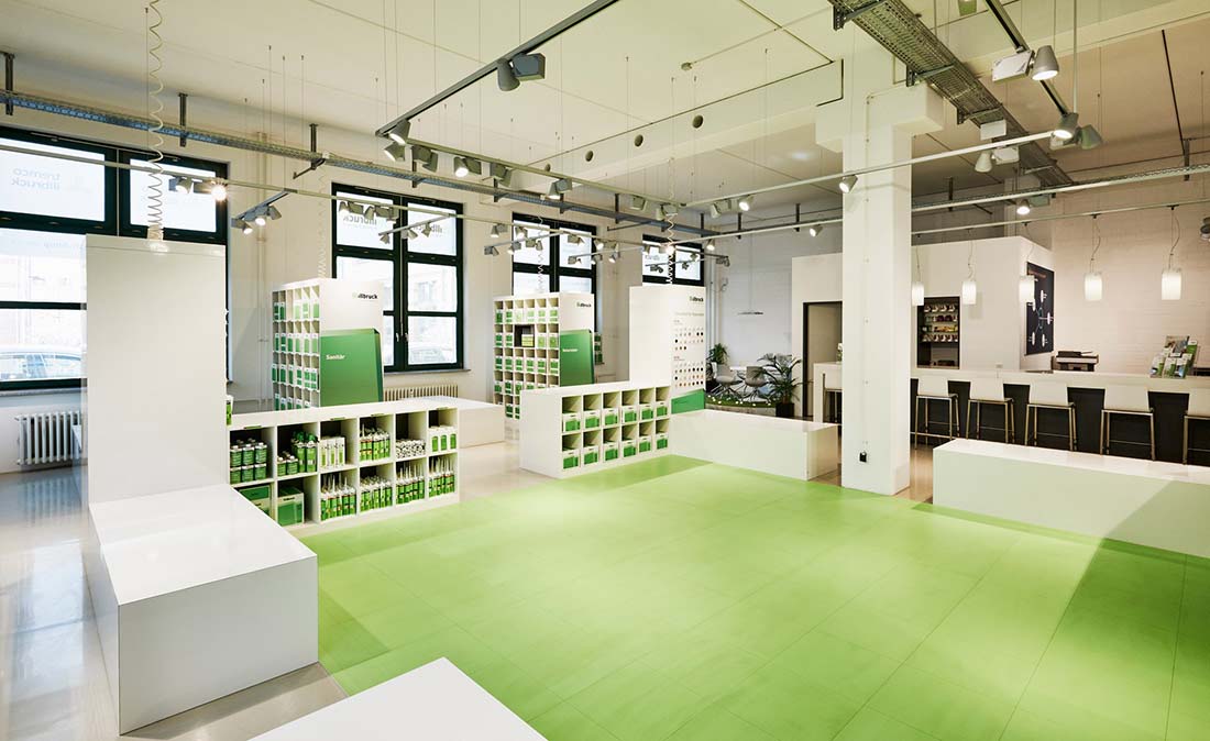 tremco-illbruck - Referenz der Figo Gmbh, Shopdesign, Shopkonzeption, Projektleitung und Bauleitung